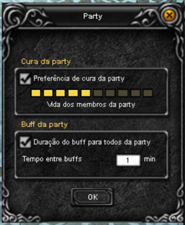 Subjanela Party da Elf: Cura da party e Buff da party