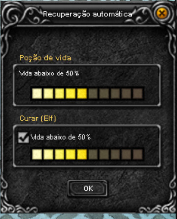 Config da Poção: Recuperação automática